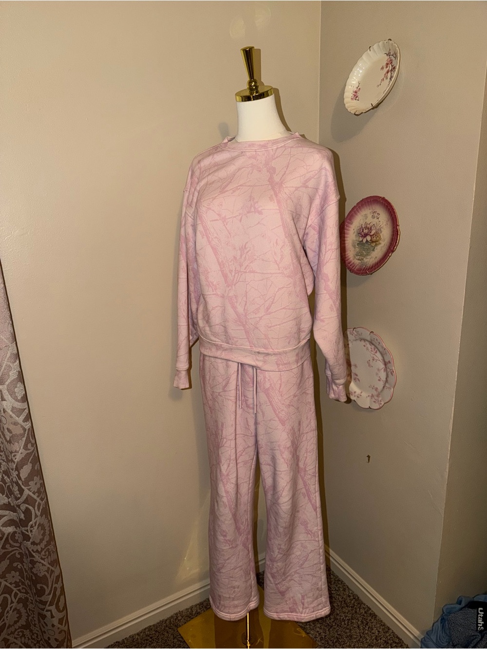 Dairy Boy Pink Camo Sweat Set XS